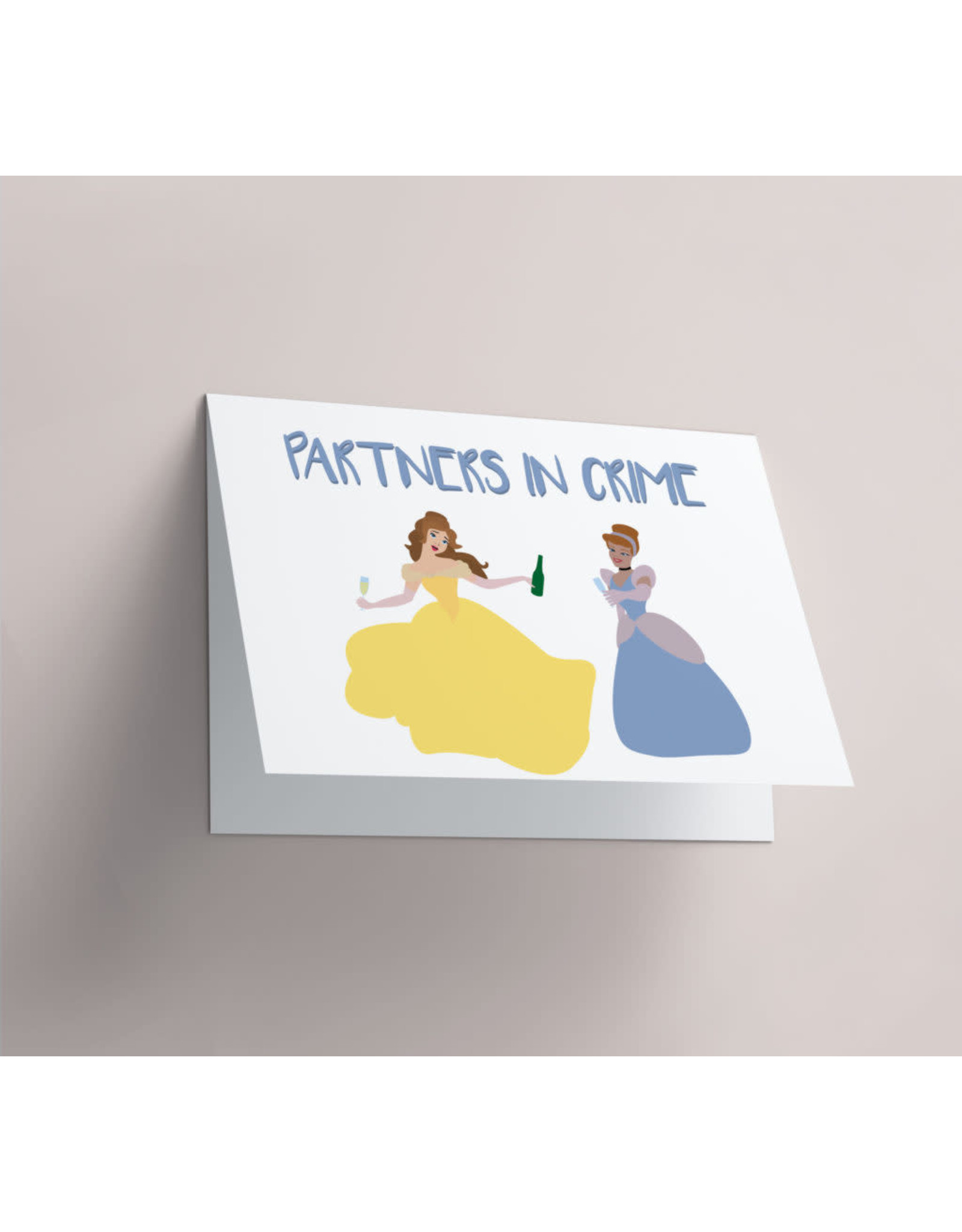 greeting card - partners in crime