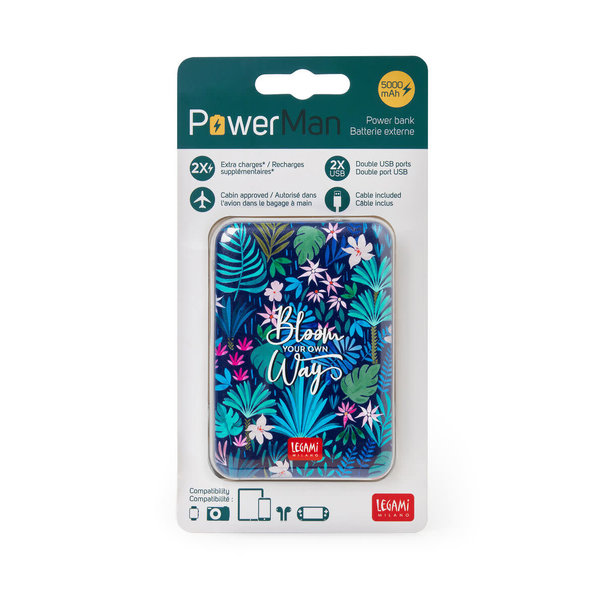 Jelly Jazz power bank - super charge - flora