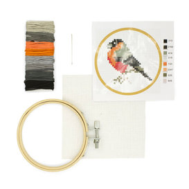 mini embroidery kit - bird