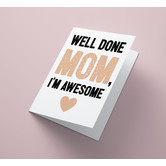card -well done mom