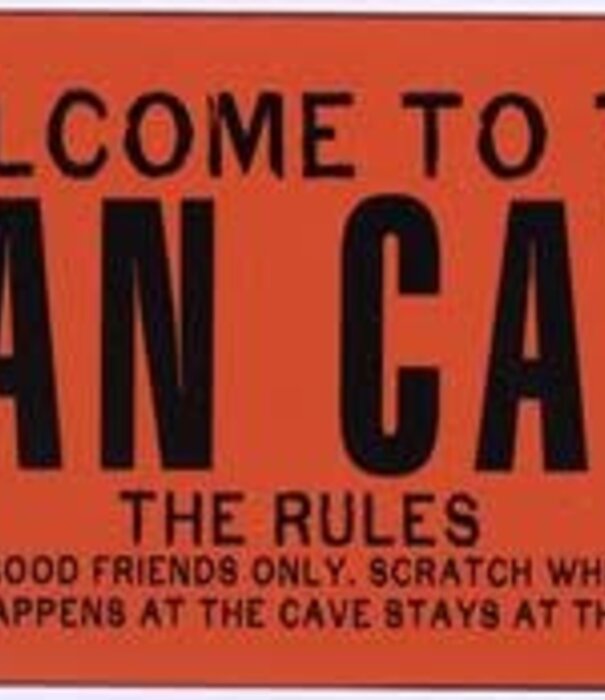 Jelly Jazz sign - man cave rules