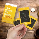 cards - 100 ways to open a beer