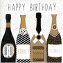 birthday card - happy birthday bottles