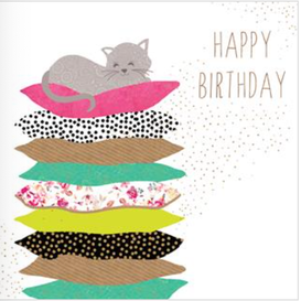 card - happy birthday - cat