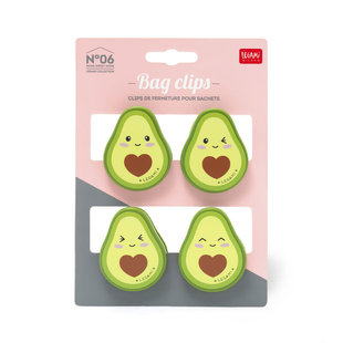 bag clips - avocado