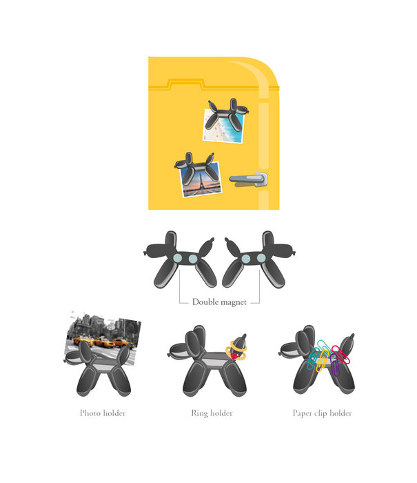 Legami magnetic photo holder - balloon dog