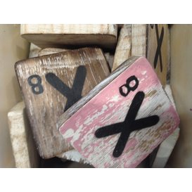 wooden letter - X