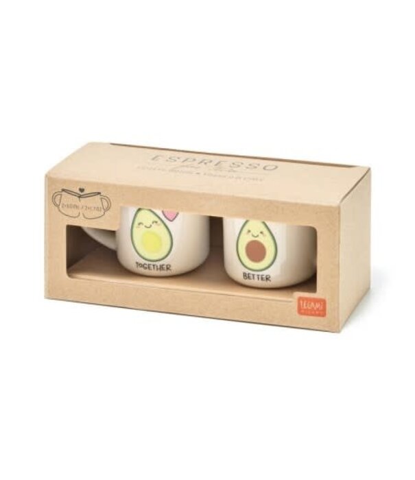 Legami espresso mugs - avocado