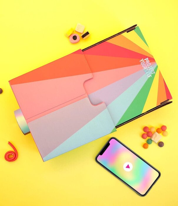 Luckies DIY phone beamer - rainbow