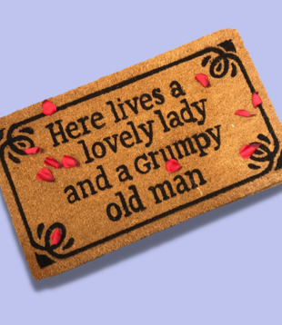 doormat - lovely & grumpy