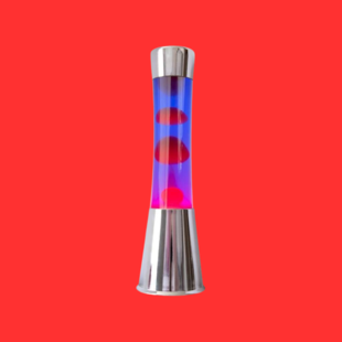 lavalamp - chrome/rood/paars