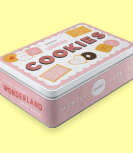 tin box - flat - cookies