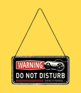 hanging sign - warning