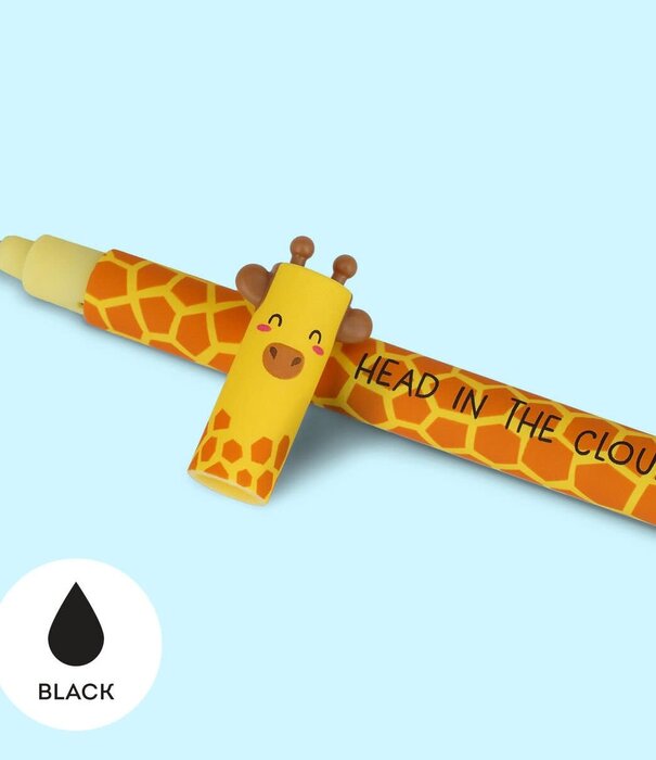 Legami erasable pen - giraffe (black)