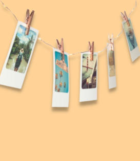 light string - photo clips (copper)