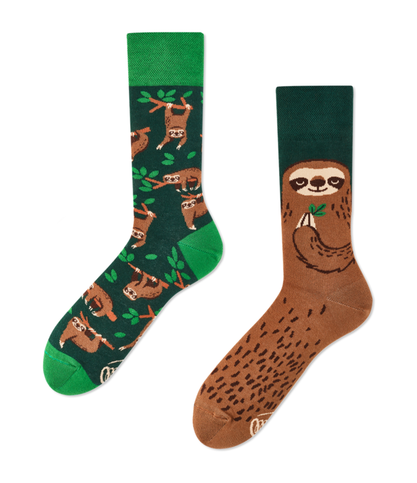 Many Mornings socks - sloth (43-46)