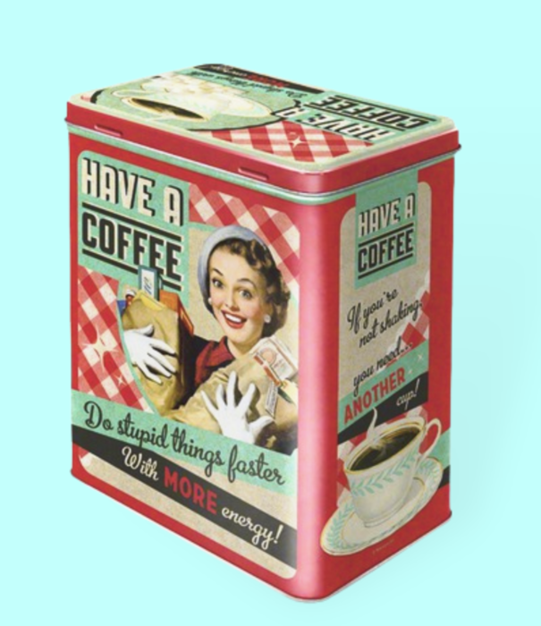 Nostalgic Art tin box - M - have a coffee