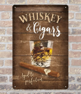 sign - 20x30 - whiskey & cigars