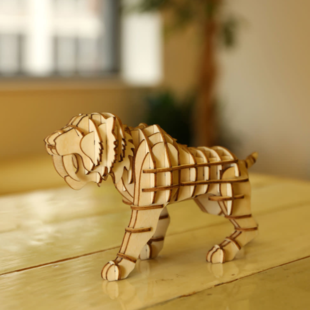3D houten puzzel  - tijger
