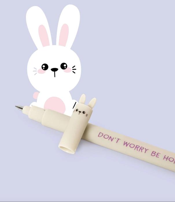 Legami erasable pen - bunny (purple ink)