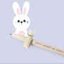 erasable pen - bunny (purple ink)