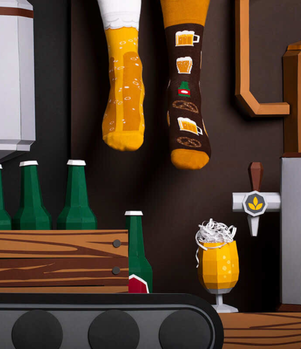 Many Mornings socks - craft beer (43-46)