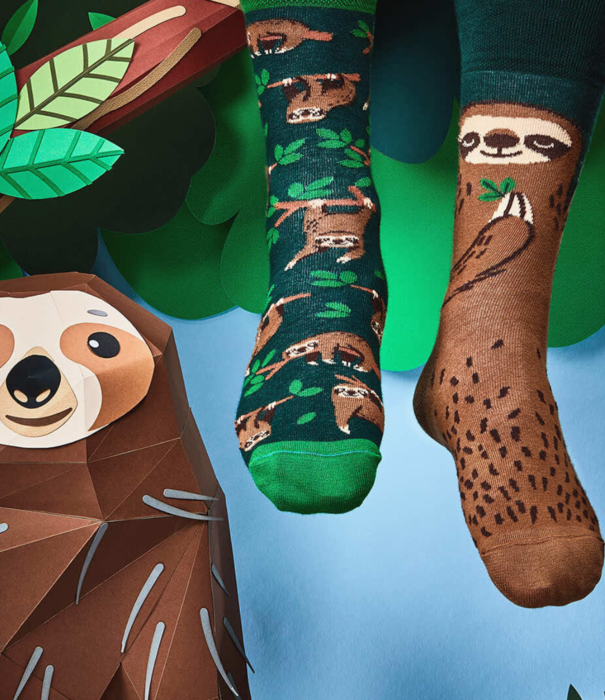 Many Mornings socks - sloth (43-46)