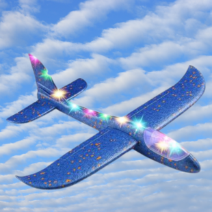 toy plane with lights