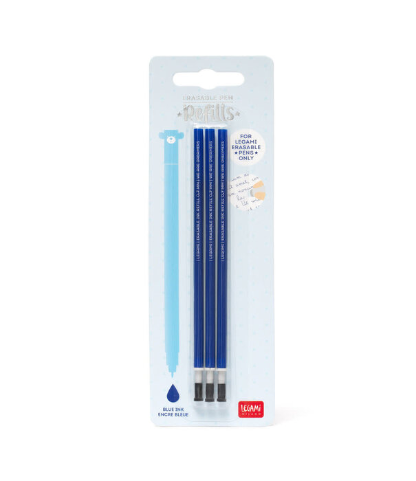 Legami erasable pen refill - blue