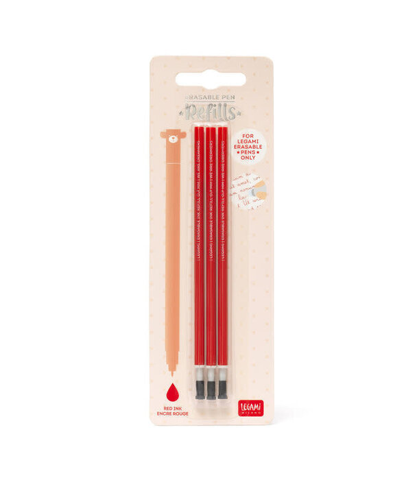 Legami erasable pen refill - red