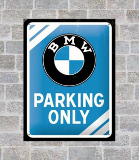 sign - 15x20 - BMW parking only