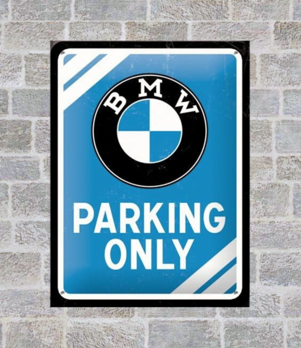 Nostalgic Art tin sign - 15x20 - BMW parking only