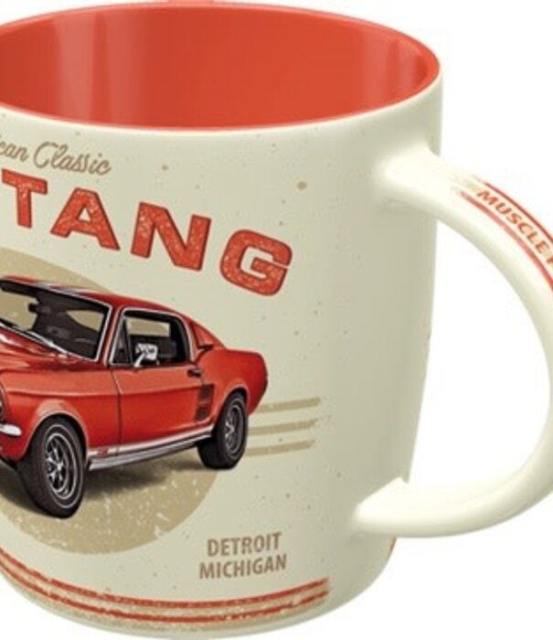 Nostalgic Art drinkbeker - Ford Mustang (rood)