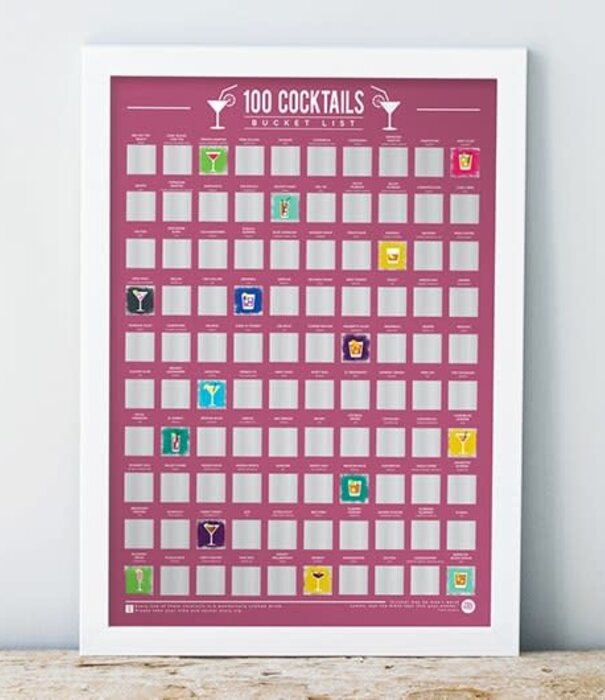 Gift Republic krasposter - 100 cocktails