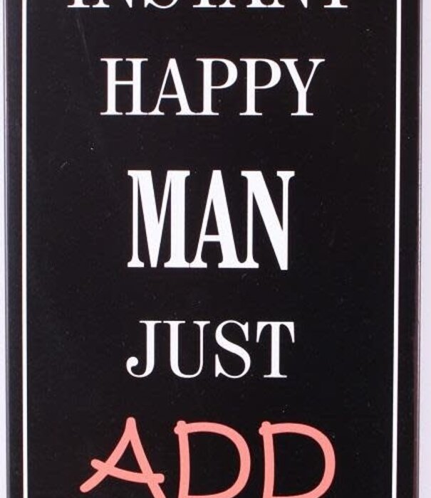 Jelly Jazz metal sign - instant happy man