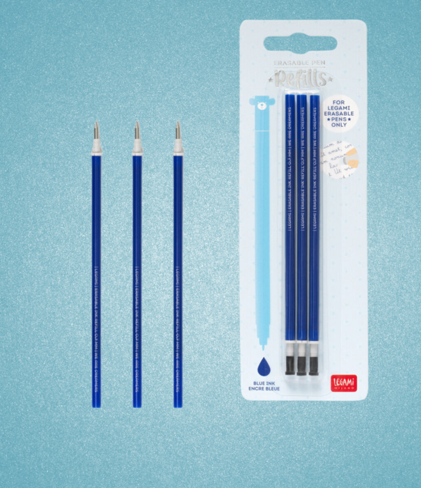 Legami erasable pen refill - blue