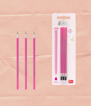 erasable pen refill - pink