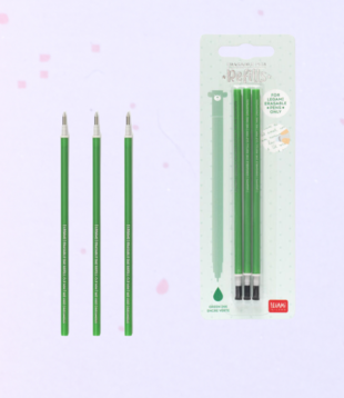 erasable pen refill - green