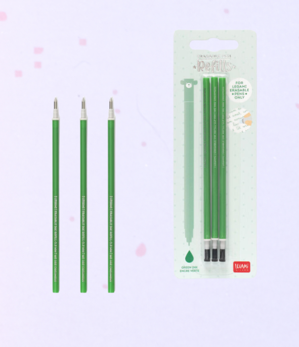 Legami erasable pen refill - green