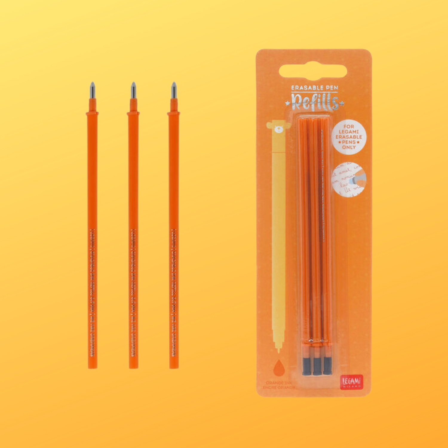 erasable pen refill - orange - JELLY JAZZ - JELLY JAZZ