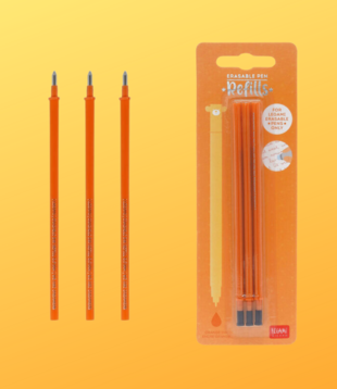 erasable pen refill - orange