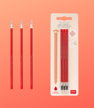 erasable pen refill - red