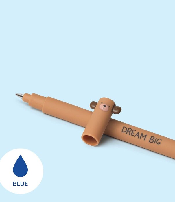 Legami erasable pen - bear (blue ink)