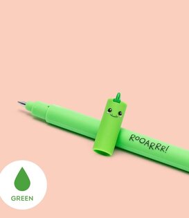 wisbare pen - dino (groene inkt)