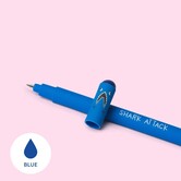 wisbare pen - haai (blauwe inkt)