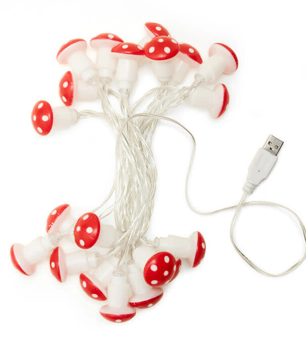 Kikkerland string lights - mushroom
