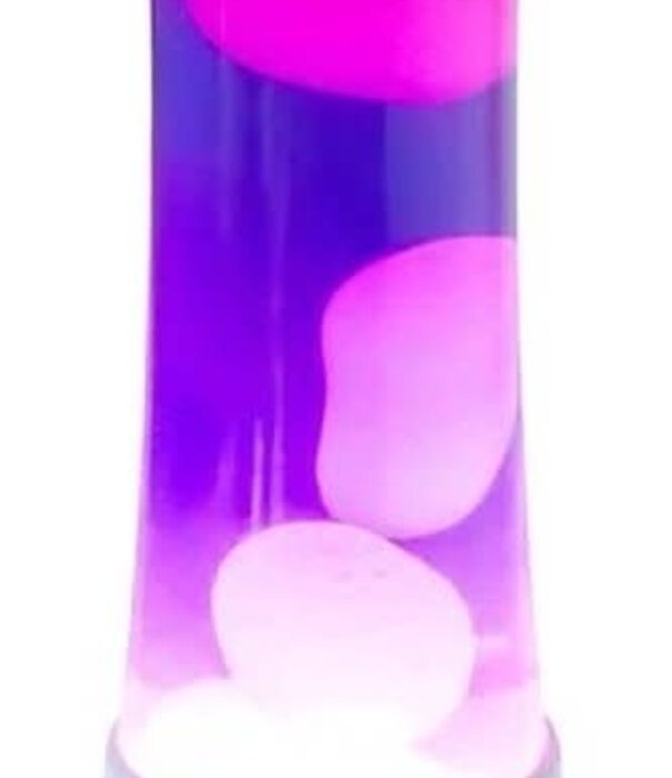 Fisura lava lamp - witte basis/paarse lava