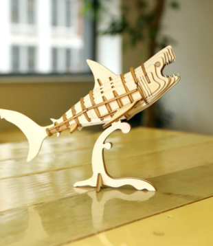 3D wooden puzzle - shark