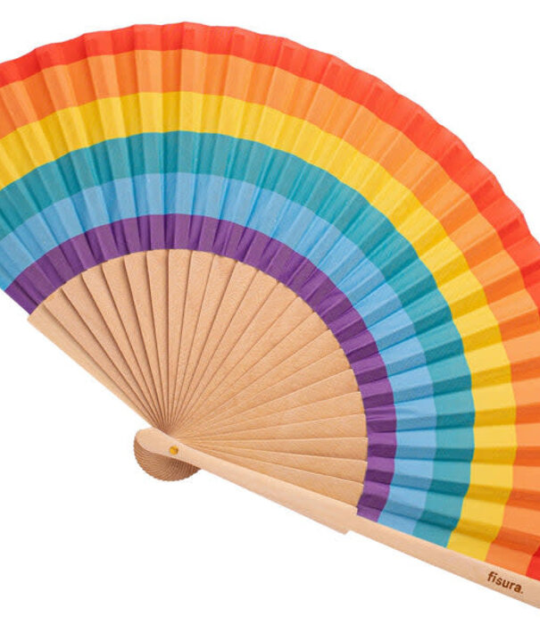 Fisura textile fan - rainbow