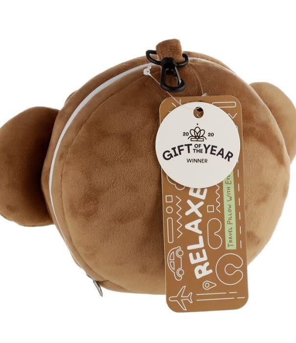 Puckator travel pillow - relaxeazzz - Jeremy the monkey